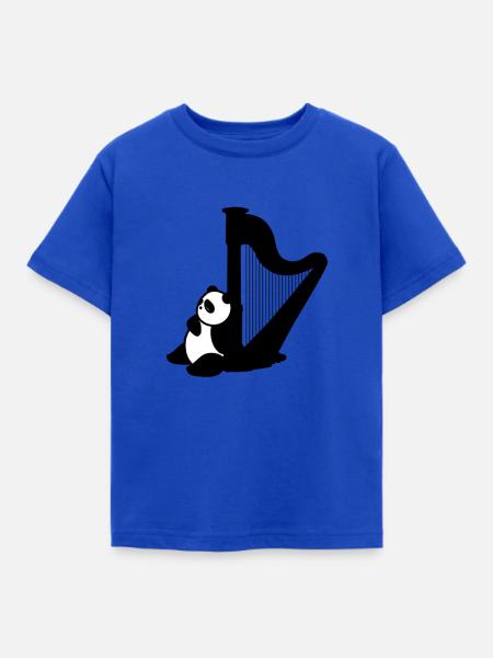 Harfe - Kinder T-Shirt - Royalblau