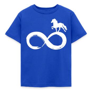 Islaender Forever Infinity - Kinder T-Shirt - Royalblau - Vorne - AI Model Kid Female (0cm)