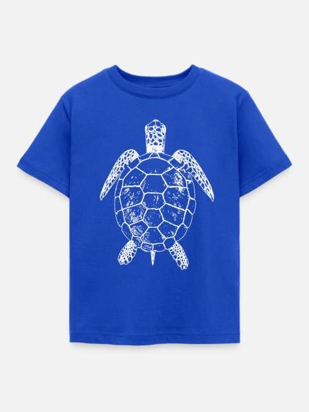 Schildkröte - Kinder T-Shirt - Royalblau