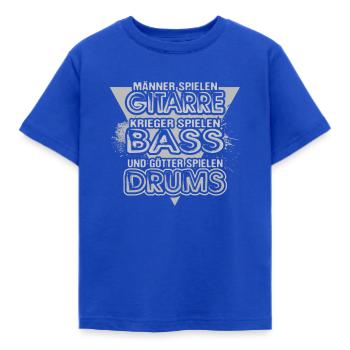 Tambour et puissance du tambour - T-shirt Enfant - bleu royal - Devant - AI Model Kid Female (0cm)