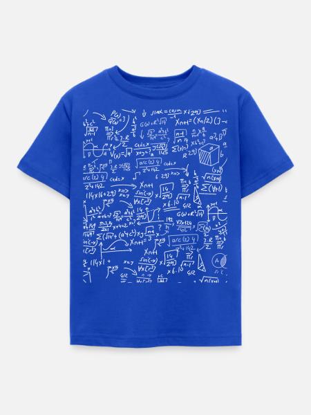 Mathe Symbol - Kinder T-Shirt - Royalblau