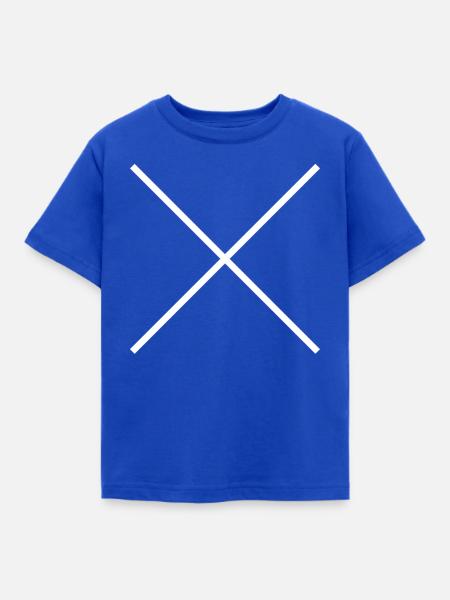 X - Kinder T-Shirt - Royalblau