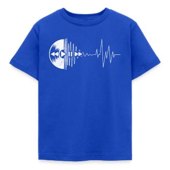Techno Music DJ Discjokey - Kinder T-Shirt - Royalblau - Vorne - AI Model Kid Female (0cm)