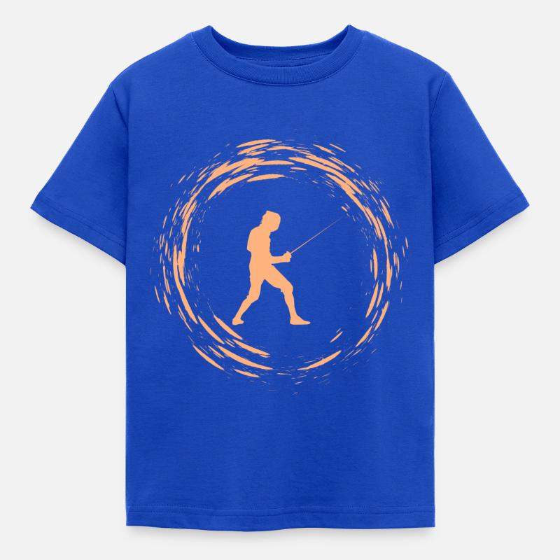 Fechten - Kinder T-Shirt - Royalblau
