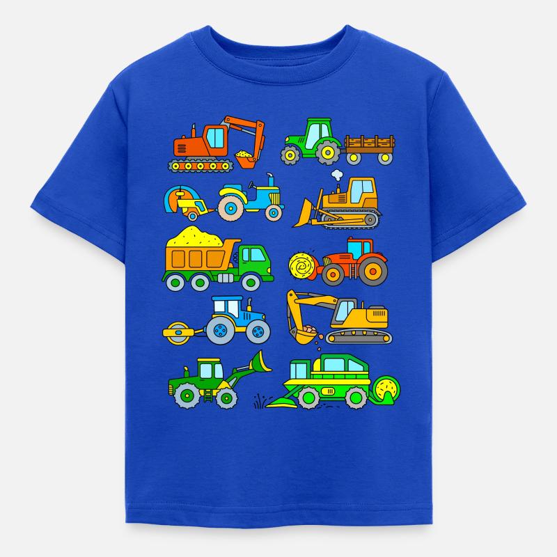 Bagger Traktor Kinder - Kinder T-Shirt - Royalblau