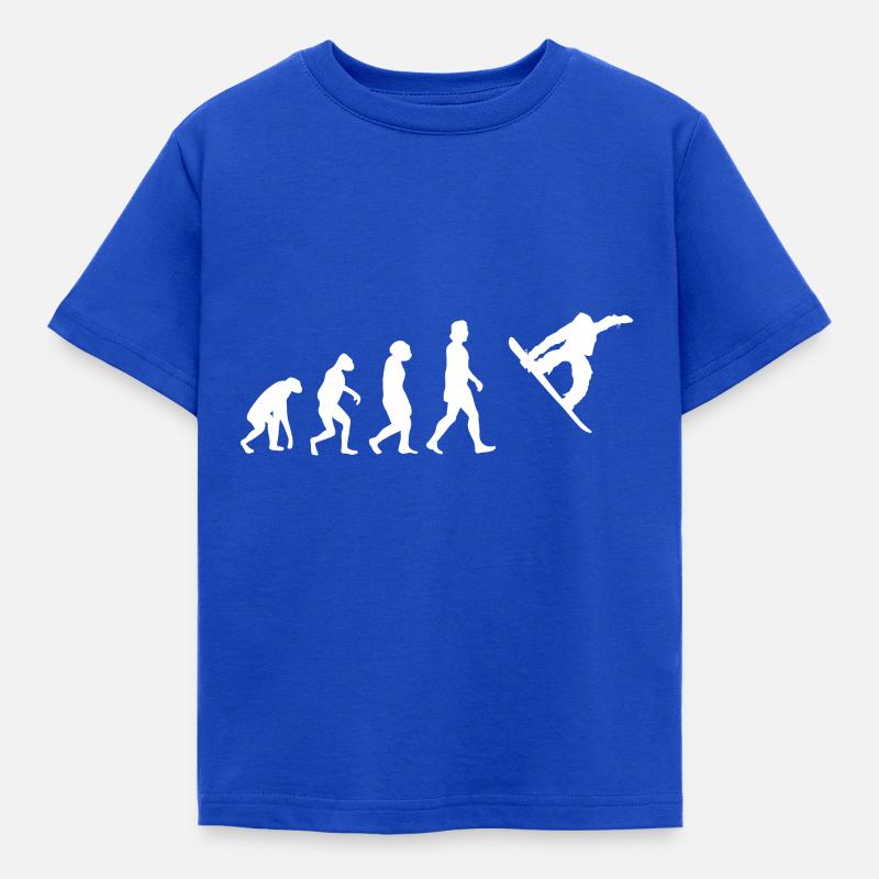 SNOWBOARD ÉVOLUTION - T-shirt Enfant - bleu royal