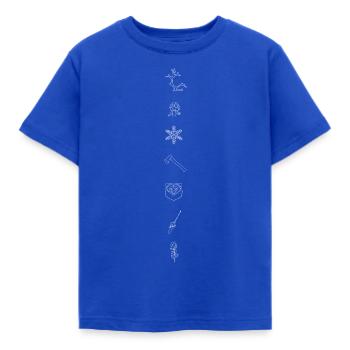 Symboles - T-shirt Enfant - bleu royal - Devant - AI Model Kid Female (0cm)