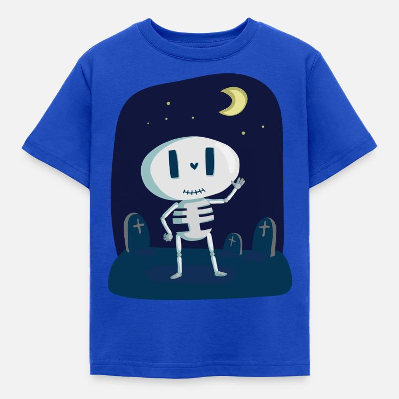 Skeleton - Kinder T-Shirt - Royalblau