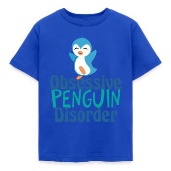 Trouble mignon des manchots obsessionnels - T-shirt Enfant - bleu royal - Devant - AI Model Kid Female (0cm)