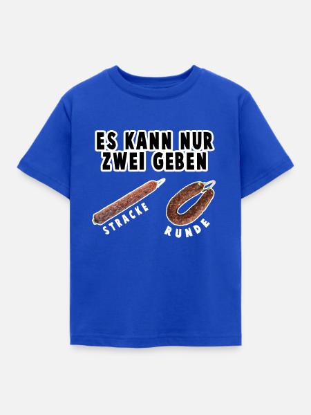 Es kann nur zwei geben - Ahle Wurst - Kinder T-Shirt - Royalblau