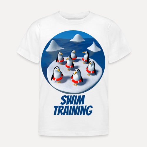 Penguins at swimming lessons - Kids' T-Shirt