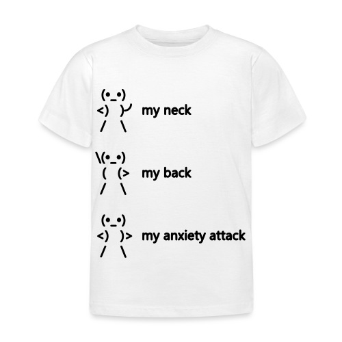 neck back anxiety attack - Kids' T-Shirt