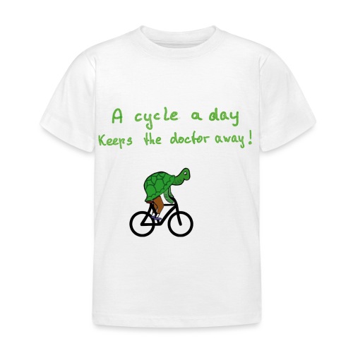 A cycle a day keeps the doctor away - Kinder T-Shirt