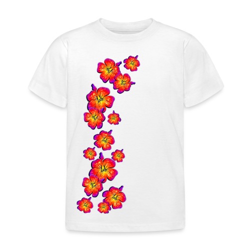 Hibiskus, Hibiskusblüte, Blume, Blumenranke Sommer - Kinder T-Shirt
