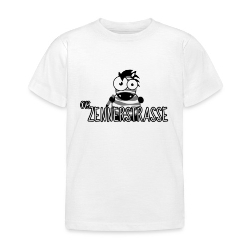 Zebra SW transparent - Kinder T-Shirt