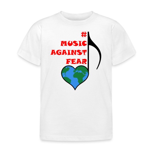#MusicAgainstFear - Schwarz - Kinder T-Shirt