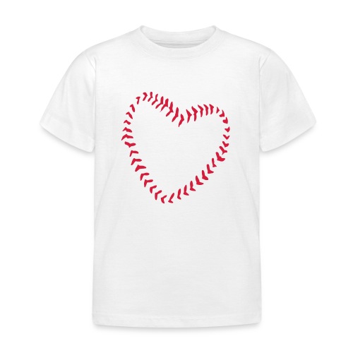 2581172 1029128891 Baseball hjertet af sømme - Børne-T-shirt