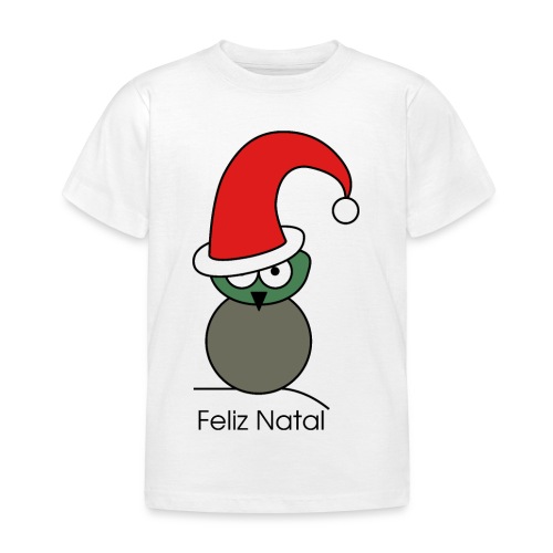 Owl - Feliz Natal - T-shirt Enfant