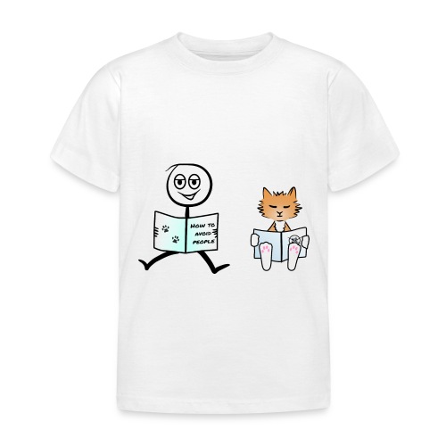 Introverted person and cat - Kids' T-Shirt