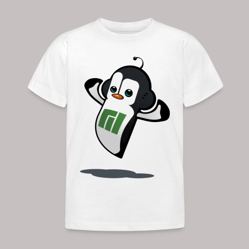 Manjaro Mascot strong left - Kinder T-Shirt