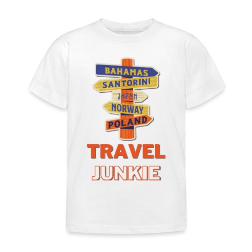 traveljunkie - i like to travel - Kinder T-Shirt