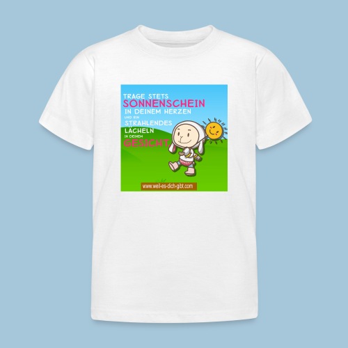 ☀️ Gute Laune Sonnenschein im Herzen Spruch Gemüt - Kinder T-Shirt