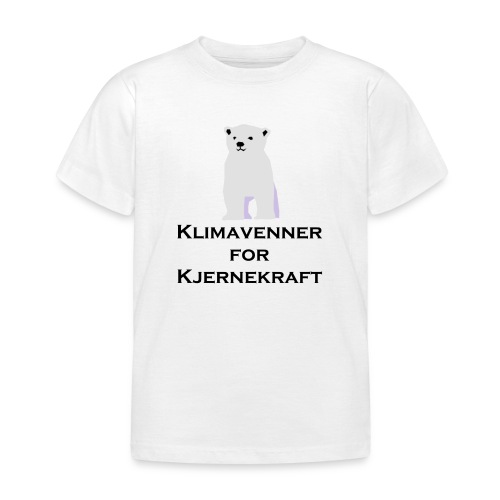 Isbjørn og Klimavenner - T-skjorte for barn