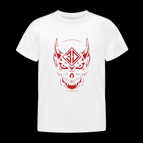 devil skull red - T-shirt Enfant