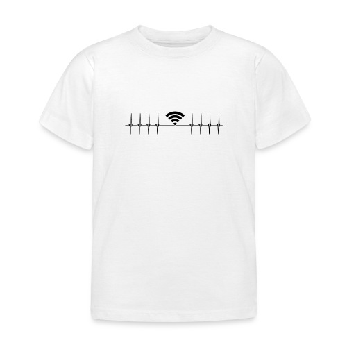 WIFI WLAN Herzlinie - Gamer, Digital Natives - Kinder T-Shirt