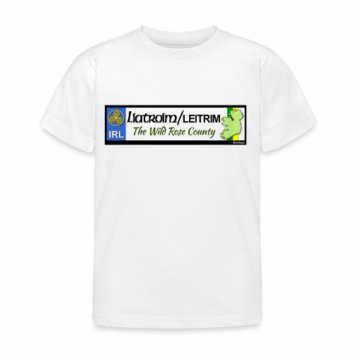 LEITRIM, IRELAND: licence plate tag style decal eu - Kids' T-Shirt