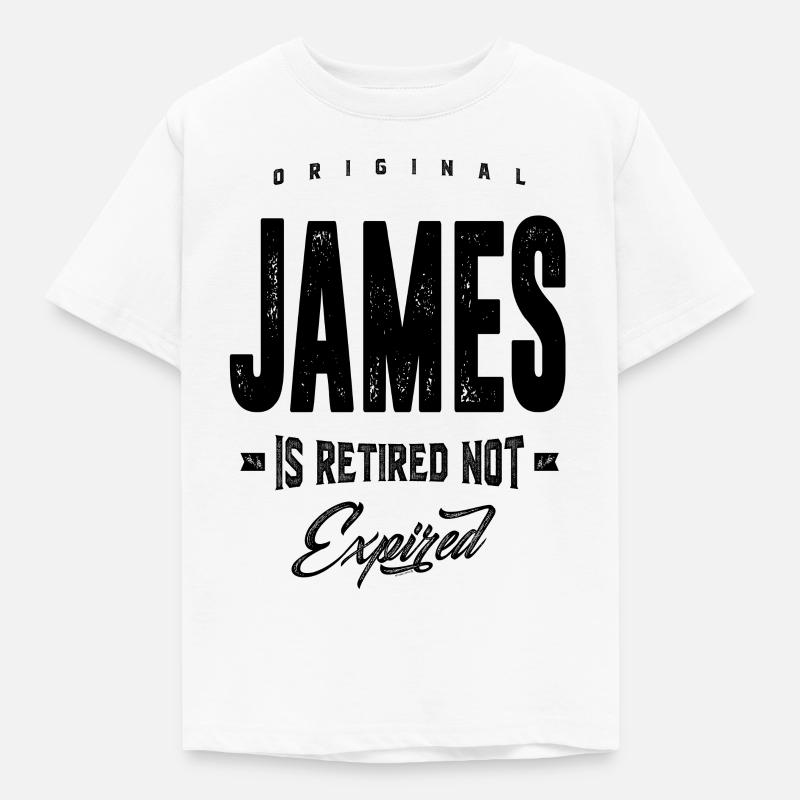 James - Kinder T-Shirt - Weiß