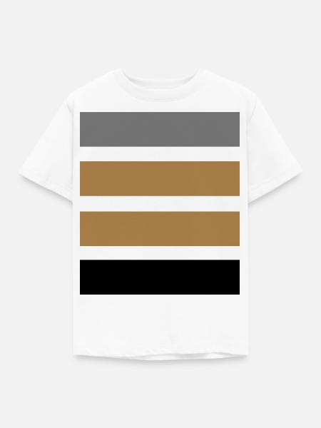 Stripes yellow - Kinder T-Shirt - Weiß