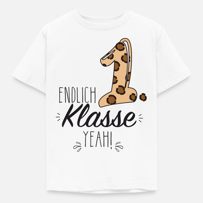 Endlich erste Klasse - Kinder T-Shirt - Weiß