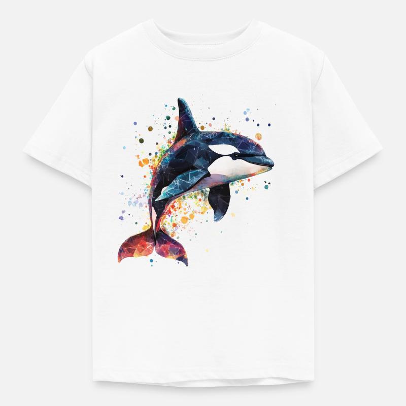 Spækhugger - Børne-T-shirt - hvid