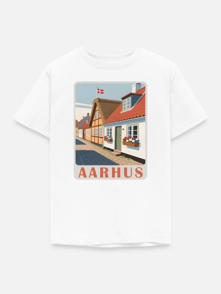 Aarhus Dänemark - Kinder T-Shirt - Weiß