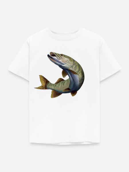 Hecht - Kinder T-Shirt - Weiß