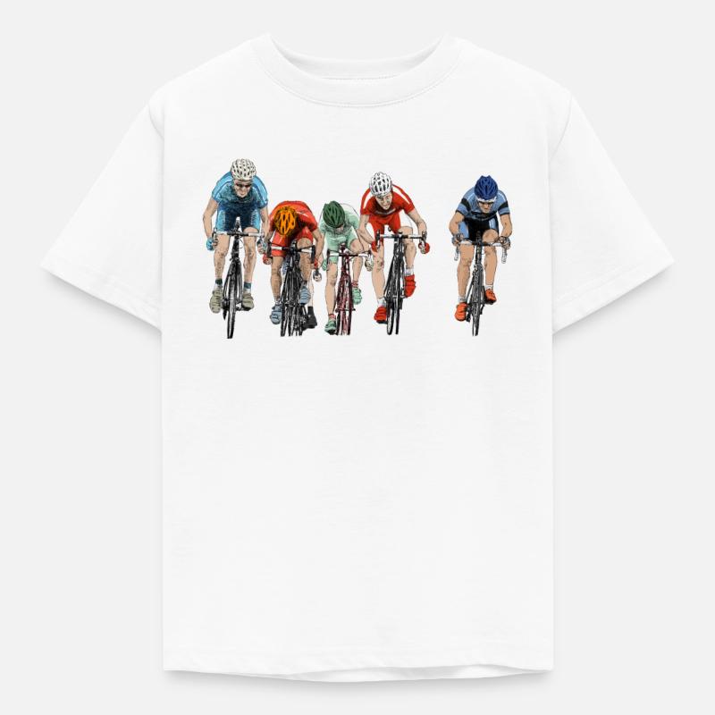 cycling - Børne-T-shirt - hvid