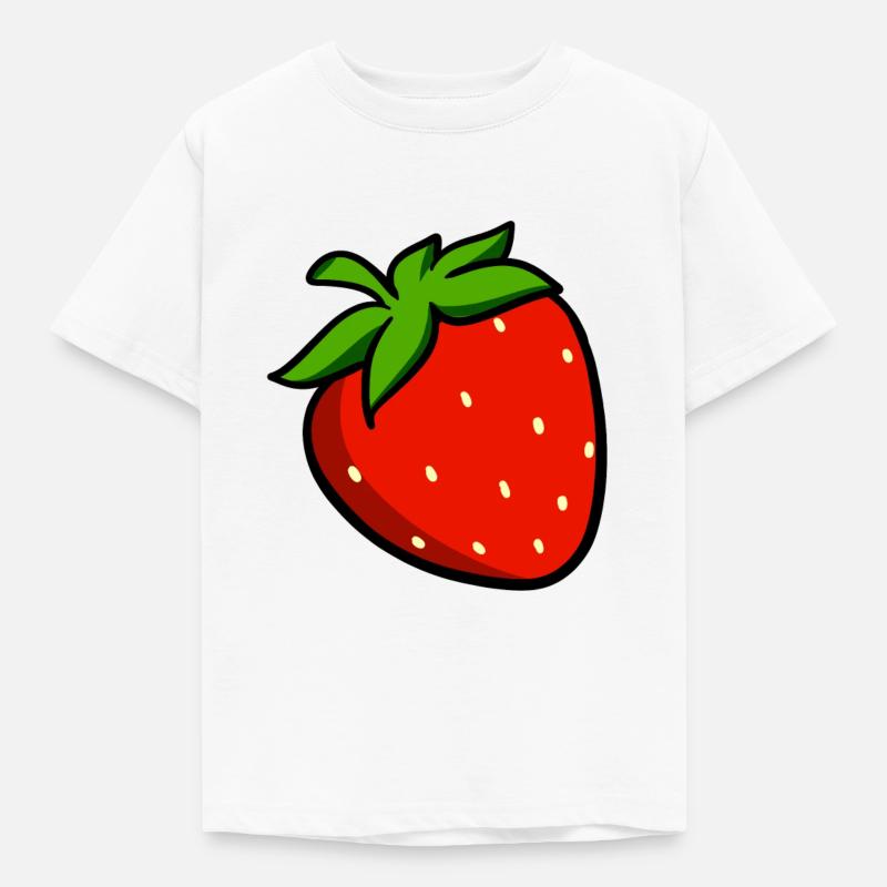 Erdbeeren - Kinder T-Shirt - Weiß