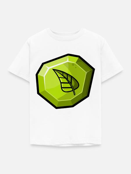 Element: Natur / Gras - Kinder T-Shirt - Weiß