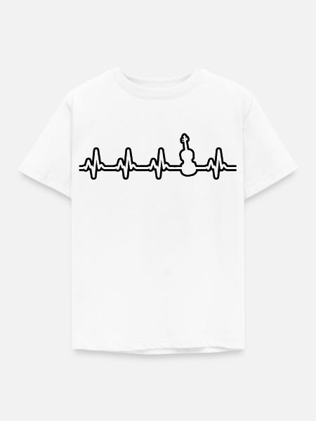 Violine Geige - Kinder T-Shirt - Weiß