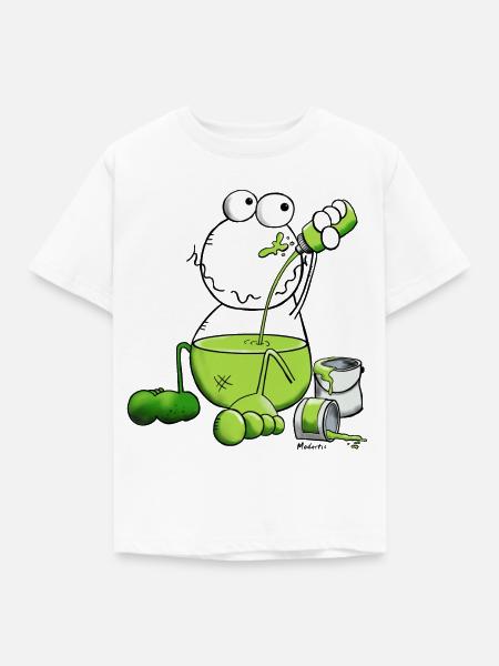 Farbfrosch - Frosch - Kinder T-Shirt - Weiß