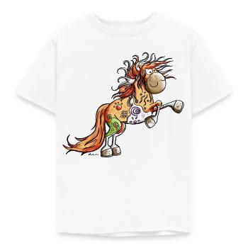 Cheval Sauvage - T-shirt Enfant - blanc - Devant - AI Model Kid Male (0cm)