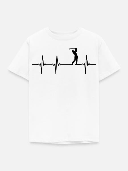 Golfer Puls - Kinder T-Shirt - Weiß