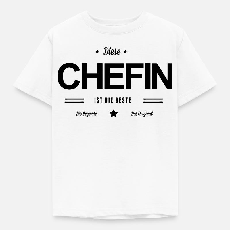 Beste Chefin - Kinder T-Shirt - Weiß