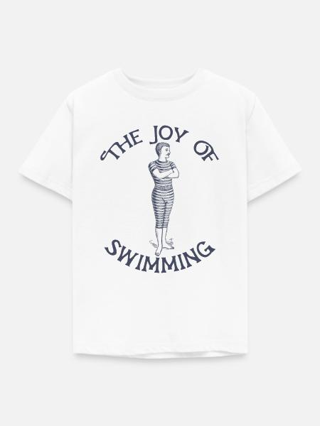 Joy of Swimming - Kinder T-Shirt - Weiß