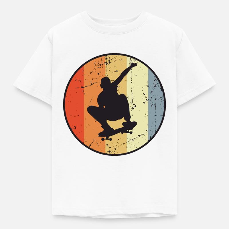 Skateboarding - T-shirt barn - vit