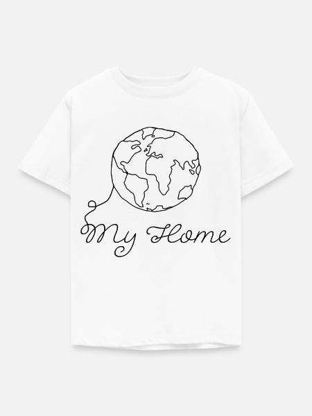 Planet Erde - Kinder T-Shirt - Weiß