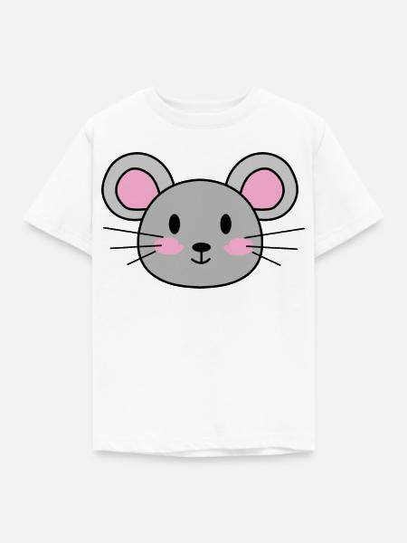 Maus - Kinder T-Shirt - Weiß