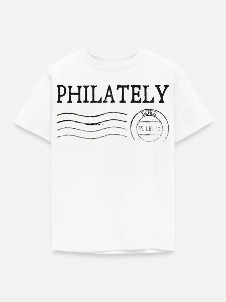 Philatelie - Kinder T-Shirt - Weiß