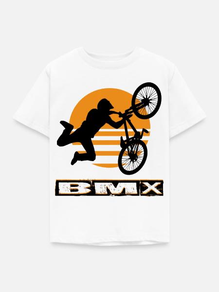 BMX Bike - Kinder T-Shirt - Weiß